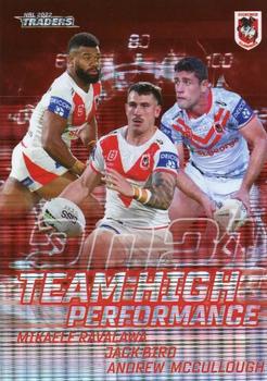 2022 NRL Traders - High Performance Team Priority #HPTP13 St. George-Illawarra Dragons Front